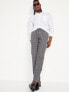 Фото #3 товара Loose Taper Linen-Blend Ankle Pants