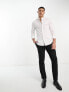 Фото #7 товара ASOS DESIGN easy iron slim fit poplin shirt with grandad collar in white