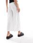 Фото #5 товара New Look linen cropped trousers in white