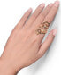 ფოტო #4 პროდუქტის Crazy Collection® Diamond Fancy Scroll Floral Ring (1-1/6 ct. t.w.) in 14k Rose, Yellow or White Gold