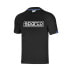 Men’s Short Sleeve T-Shirt Sparco FRAME Black