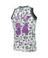 Фото #4 товара Men's Ray Allen White Milwaukee Bucks 2000-01 Hardwood Classics Doodle Swingman Jersey