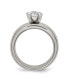 Фото #3 товара Titanium Polished with CZ Ring