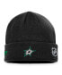 Men's Black Dallas Stars Authentic Pro Rink Cuffed Knit Hat