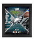 Фото #1 товара Philadelphia Eagles Framed 15" x 17" Team Impact Collage with a Piece of Game-Used Football - Limited Edition of 500