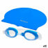 Фото #1 товара Шапочка и очки для плавания AquaSport Синий Детский Пластик (12 штук)