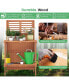 Фото #5 товара Wood Potting Bench Waterproof Garden Table with 2-Tier Open Storage Shelf