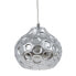 Ceiling Light 18 x 18 x 17,5 cm Crystal Silver Iron Ø 18 cm