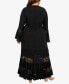 Фото #2 товара Plus Size Tisha Lace V-neck Maxi Dress