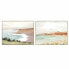 Фото #1 товара Картина на стену деревенской усадьбы DKD Home Decor Пляж 120 x 4 x 90 см (2 штуки)