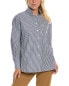 Lafayette 148 New York Patch Pocket Shirt Women's Blue S