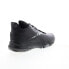 Reebok More Buckets Mens Black Leather Lace Up Athletic Basketball Shoes