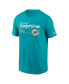 Men's Aqua Miami Dolphins Division Essential T-shirt