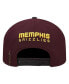 Фото #2 товара Men's Maroon, Black Memphis Grizzlies Gold Rush 2-Tone Snapback Hat