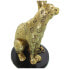 Decorative Figure Alexandra House Living Golden Plastic African Woman Panther 11 x 13 x 38 cm