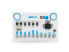 Фото #2 товара Whadda 4 CHANNEL ADS1115 16 BIT ADC I²C MODULE - White - 26 g