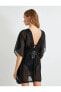 Фото #17 товара Платье пляжное тюль V образное с поясом на резинке