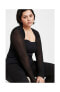 ფოტო #2 პროდუქტის Women's Sheer Tatiana Bolero Shrug