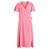 Фото #3 товара VILA Loe Short Sleeve Wrap Midi Dress