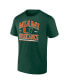 Фото #3 товара Men's Green Miami Hurricanes Modern Stack T-shirt