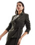 Фото #1 товара Vero Moda tailored belted jacket co-ord in khaki