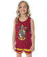 ფოტო #1 პროდუქტის Girls Hogwarts House Crest Racerback Tank and Shorts Pajama Set