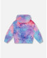 ფოტო #3 პროდუქტის Girl Faux Fur Hooded Cardigan Multicolor - Toddler|Child