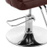 Фото #5 товара Fotel fryzjerski barberski kosmetyczny z podnóżkiem wys. 47-57 cm brązowy