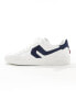 Фото #3 товара Levi's Swift leather trainer in white with navy backtab