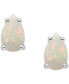 Opal Pear Stud Earrings (1/4 ct. t.w.) in 14k Gold
