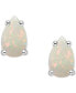 Фото #4 товара Серьги Macy's Opal Pear Stud