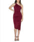 Фото #1 товара Women's One Shoulder Ruched Bodycon Dress