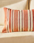 Фото #7 товара Декоративная подушка ZARAHOME с контрастной полосатой вышивкой