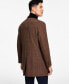 Men Wool Blend Overcoats with Contrast Velvet Top Collar