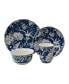 Adelaide Toile 16 Piece Dinnerware Set, Service for 4