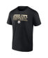 Фото #3 товара Men's Black Pittsburgh Steelers Steel City Football Heavy Hitter T-shirt