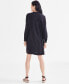 Фото #4 товара Women's Embroidered Pullover Long-Sleeve Dress, Created for Macy's
