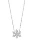 Playful silver necklace Snowflake AGS1334 / 47