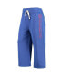 Women's Royal New England Patriots Cropped Pants