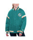 ფოტო #1 პროდუქტის Women's Aqua Miami Dolphins Tournament Full-Snap Varsity Jacket