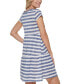ფოტო #2 პროდუქტის Wide Stripe Cap Sleeve Dress Cover-Up
