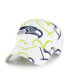 Фото #1 товара Big Girls White Seattle Seahawks Adore Clean Up Adjustable Hat