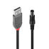 Lindy Adapter Cable USB A male - DC 5.5/2.5 mm male - 1.5 m - USB A - DC - USB 2.0 - Male/Male - Black