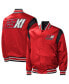 ფოტო #1 პროდუქტის Men's Red 23XI Racing Force Play Full-Snap Varsity Jacket