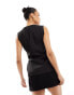 Фото #8 товара Kaiia exclusive sleeveless buckle side waistcoat in black