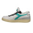 Фото #3 товара Diadora Mi Basket Row Cut Lace Up Mens White Sneakers Casual Shoes 176282-C9596