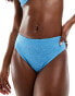 Free Society crinkle high waist bikini bottom in sky blue DE 36 - фото #4