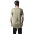 URBAN CLASSICS Long Front Zip T-Shirt