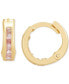 ფოტო #1 პროდუქტის Children's Cubic Zirconia Extra Small Huggie Hoop Earrings in 14k Gold, 10mm