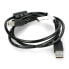 Фото #2 товара USB A - B cable 2.0 Lanberg - with a ferrite filter - black 1m
